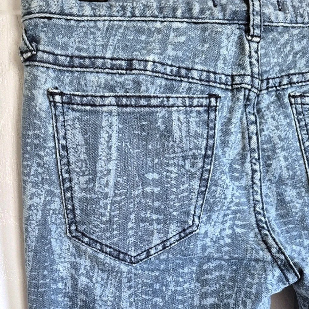 Free People Low Rise Blue Jeans Denim Skinny Pants Zip Ankles Womens 26 - Picture 15 of 16